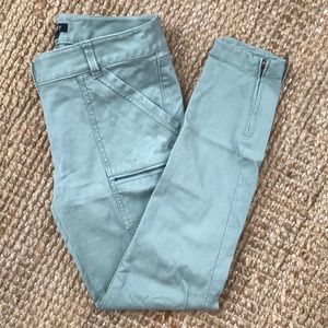 LOFT Green Ankle Jeans